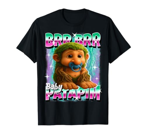 Brr-Brr-Patapim Italienisch-Brainrot Lustige Tiere KI für Kinder T-Shirt Brr-Brr-Patapim Italienisch-Brainrot Lustige Tiere KI für Kinder T-Shirt von Funny Italian-Brainrot AI Generated Animals Meme