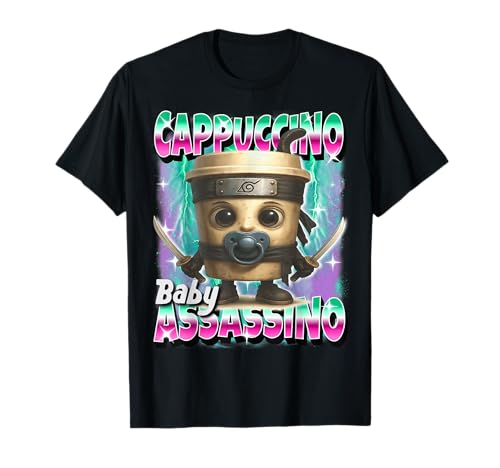 Cappuccino-Assassino Italienisch-Braunrot-Funny AI Meme für Kinder T-Shirt Cappuccino-Assassino Italienisch-Braunrot-Funny AI Meme für Kinder T-Shirt von Funny Italian-Brainrot AI Generated Animals Meme