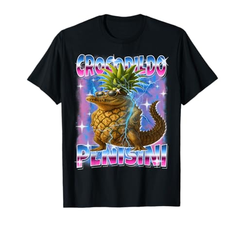 Crocodildo-Penisini Italienisch-Brainrot AI Generated Meme Kids T-Shirt von Funny Italian-Brainrot AI Generated Animals Meme