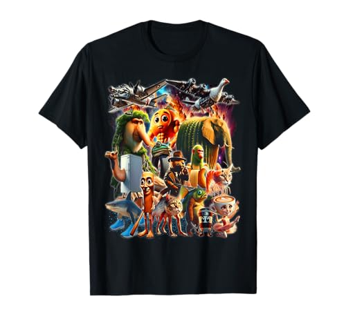 Italienisch-Brainrot AI Generated Animals Gen Z Männer Frauen Jugend T-Shirt von Funny Italian-Brainrot AI Generated Animals Meme