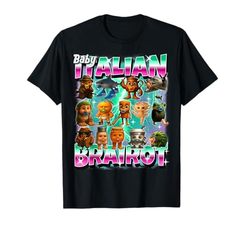 Italienische Brainrot Baby Ai generierte Tiere Gen Z für Kinder T-Shirt von Funny Italian-Brainrot AI Generated Animals Meme
