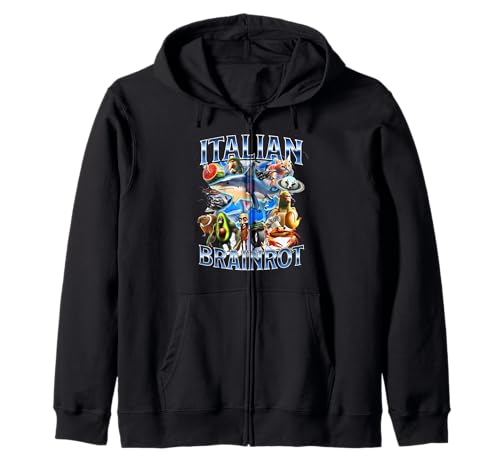Tralalero Tralala Italian Brainrot Lustiges Hai-Meme für Kinder Kapuzenjacke Tralalero Tralala Italian Brainrot Lustiges Hai-Meme für Kinder Kapuzenjacke von Funny Italian Brainrot Gen Z Humor Meme Men Women