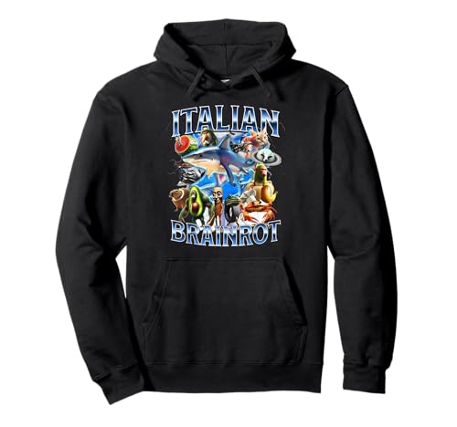 Tralalero Tralala Italian Brainrot Lustiges Hai-Meme für Kinder Pullover Hoodie Tralalero Tralala Italian Brainrot Lustiges Hai-Meme für Kinder Pullover Hoodie von Funny Italian Brainrot Gen Z Humor Meme Men Women