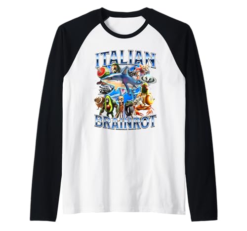 Tralalero Tralala Italian Brainrot Lustiges Hai-Meme für Kinder Raglan Tralalero Tralala Italian Brainrot Lustiges Hai-Meme für Kinder Raglan von Funny Italian Brainrot Gen Z Humor Meme Men Women