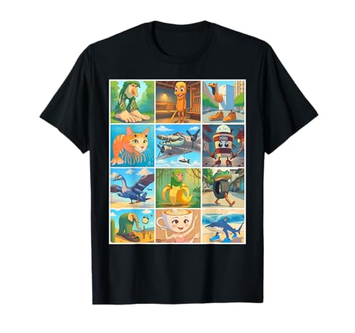 Types of Italian Brainrot Meme Character Hand Drawn for Kids T-Shirt Types of Italian Brainrot Meme Character Hand Drawn for Kids T-Shirt von Funny Italian Brainrot Meme For Kids Boys & Girls