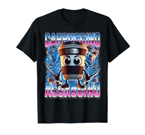 Cappuccino-Assassino Italienisch-Brainrot Lustig Gen Z Männer Frauen T-Shirt Cappuccino-Assassino Italienisch-Brainrot Lustig Gen Z Männer Frauen T-Shirt von Funny Italian-brainrot Ai Generated Animals Meme
