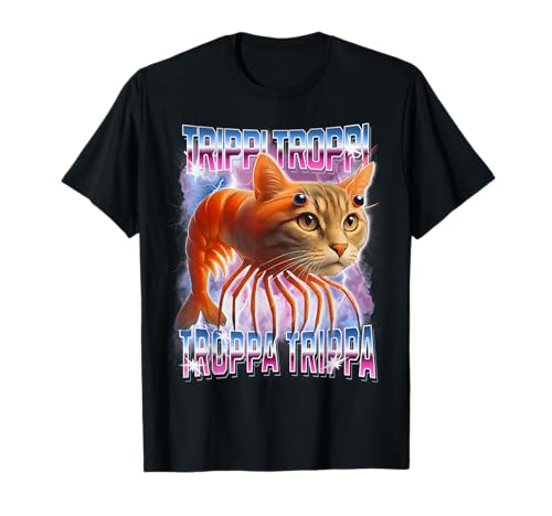 Trippi-Troppi-Troppa-Trippa Italian-Brainrot Lustiges Gen Z Herren T-Shirt von Funny Italian-brainrot Ai Generated Animals Meme