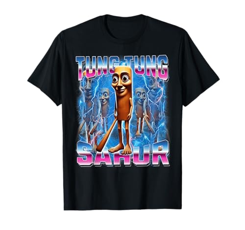 Tung-Tung-Sahur Italienisch-Brainrot Lustig Gen Z Männer Frauen Jugend T-Shirt von Funny Italian-brainrot Ai Generated Animals Meme