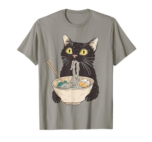 Kawaii Katze frisst japanische Ramen Nudeln Männer Frauen Anime T-Shirt Kawaii Katze frisst japanische Ramen Nudeln Männer Frauen Anime T-Shirt von Funny Japanese Ramen Noodles Graphic Designs