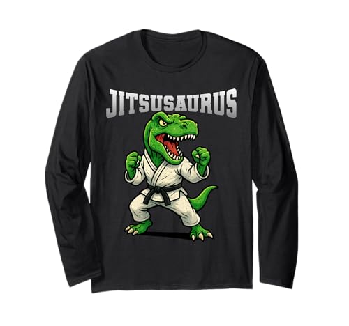Jitsusaurus BJJ Jiu Jitsu Kampfsport Lustiger Dinosaurier Kinder Langarmshirt Jitsusaurus BJJ Jiu Jitsu Kampfsport Lustiger Dinosaurier Kinder Langarmshirt von Funny Jiu-Jitsu Brazillian Bjj Martial Art Apparel