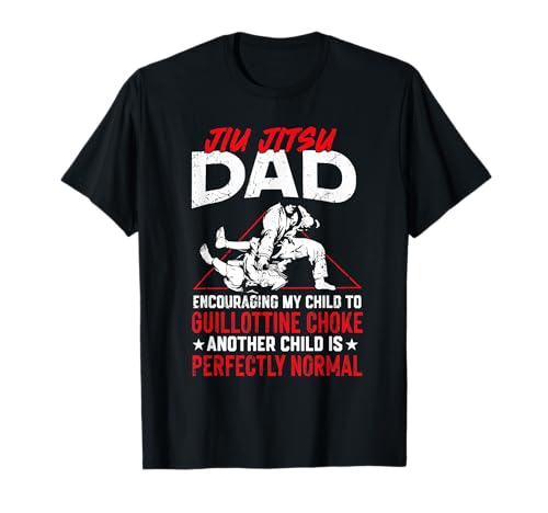 Jiu Jitsu Vater Jiu Jitsu Vater Ermutigt mein Kind T-Shirt Jiu Jitsu Vater Jiu Jitsu Vater Ermutigt mein Kind T-Shirt von Funny Jiu Jitsu Dad Shirts