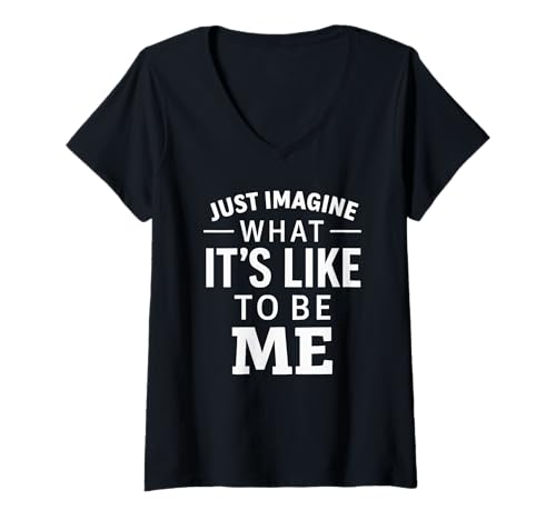 Damen Lustige Witze für Männer, Väter, Väter T-Shirt mit V-Ausschnitt von Funny Joke Designs For Men and Women