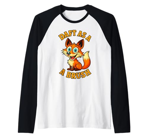 Lustiger Herbst Fuchs Witz für Männer Frauen Herbst Tiere Foxy Raglan von Funny Joke Designs For Men and Women