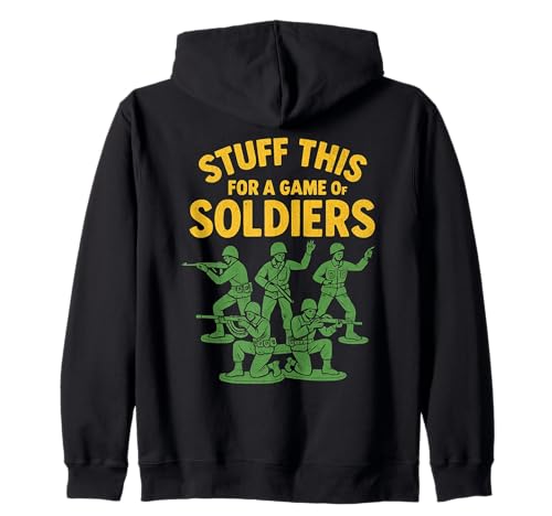 Lustiger sarkastischer Witz Väter Soldaten Männer Snarky Humor Kapuzenjacke von Funny Joke Designs For Men and Women