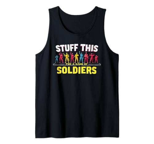 Lustiger sarkastischer Witz Väter Soldaten Männer Snarky Humor Tank Top von Funny Joke Designs For Men and Women