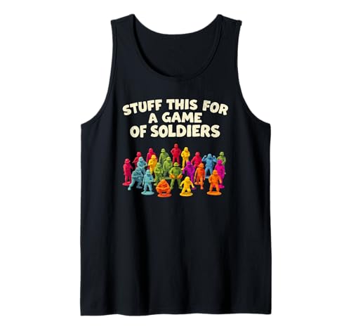 Lustiger sarkastischer Witz Väter Soldaten Männer Snarky Humor Tank Top von Funny Joke Designs For Men and Women