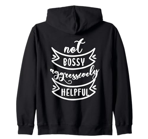 Not Bossy Aggressively Helpful Boss Mom Women Motivational Kapuzenjacke Not Bossy Aggressively Helpful Boss Mom Women Motivational Kapuzenjacke von Funny Joke Im Not Bossy Leadership Lady Quote