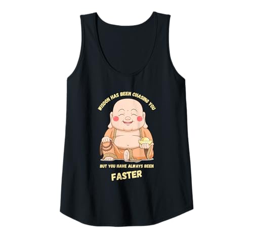 Damen Die Weisheit hat Dich verfolgt, Aber du warst Immer schneller Tank Top von Funny Joke Shirts by Southerngal
