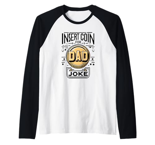 Herren Einlage Münze für Papa Witz Lustiges Arcade Gamer Design Raglan Herren Einlage Münze für Papa Witz Lustiges Arcade Gamer Design Raglan von Funny Jokes On You