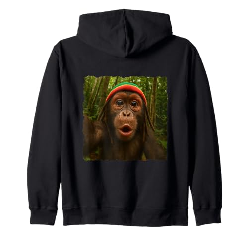 Rasta Affe Selfie versteckt sich vor Bany Mama Face Meme Kapuzenjacke Rasta Affe Selfie versteckt sich vor Bany Mama Face Meme Kapuzenjacke von Funny Jungle Vibes Monkey Face Humor Tee