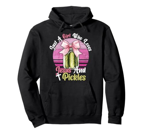 Nur EIN Mädchen, das Jesus und Gurken liebt. Lustige Gurken Jesus Pullover Hoodie Nur EIN Mädchen, das Jesus und Gurken liebt. Lustige Gurken Jesus Pullover Hoodie von Funny Just A Girl Who Loves Jesus And Pickles