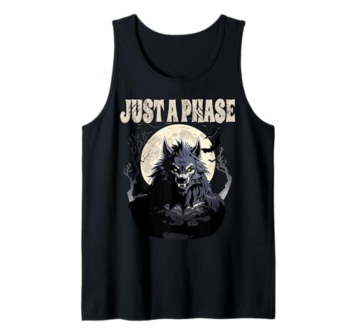 Werwolf Just A Phase Warewolf Lycan Halloween Full Moon Men Tank Top Werwolf Just A Phase Warewolf Lycan Halloween Full Moon Men Tank Top von Funny Just A Phase Werewolf Lycan Halloween Tee