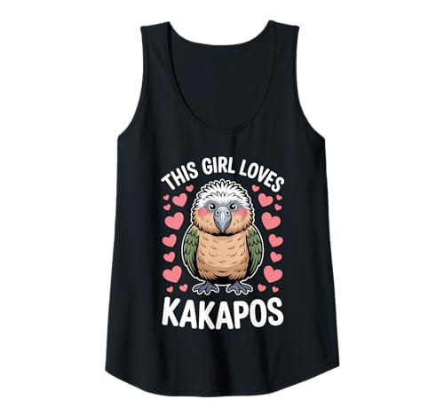 Damen Dieses Mädchen liebt Kakapos Lustiger Kakapo Tank Top Damen Dieses Mädchen liebt Kakapos Lustiger Kakapo Tank Top von Funny Kakapos Cute Kakapo Design