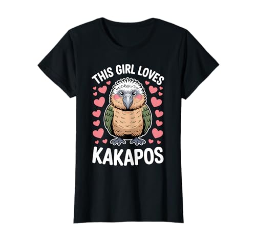 Dieses Mädchen liebt Kakapos Lustiger Kakapo T-Shirt Dieses Mädchen liebt Kakapos Lustiger Kakapo T-Shirt von Funny Kakapos Cute Kakapo Design