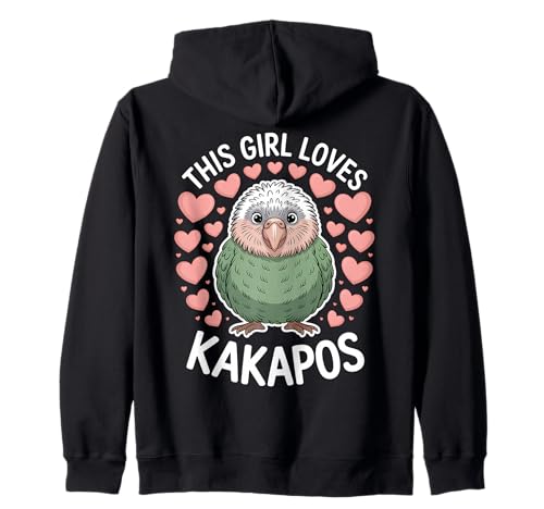 Dieses Mädchen liebt Kakapos Lustiger Kakapo Kapuzenjacke Dieses Mädchen liebt Kakapos Lustiger Kakapo Kapuzenjacke von Funny Kakapos Cute Kakapo Designs
