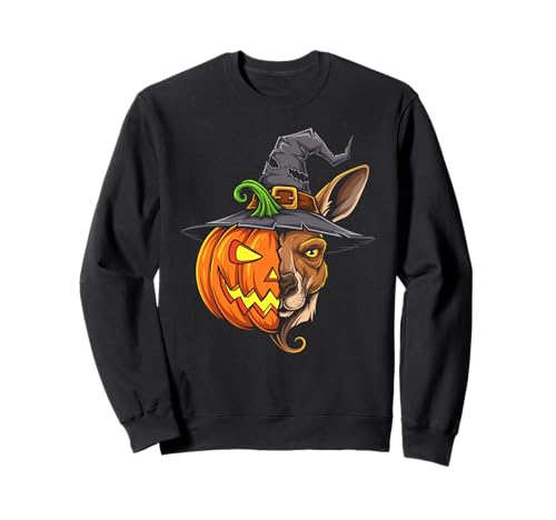 Känguru Kürbis Jack O Laterne Halloween Kinder Herren Damen Sweatshirt Känguru Kürbis Jack O Laterne Halloween Kinder Herren Damen Sweatshirt von Funny Kangaroo Lovers Halloween Pumpkin Outfits
