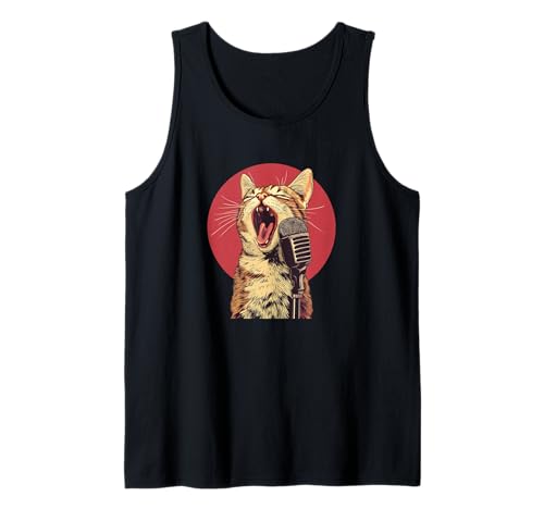 Lustiges Karaoke-Bar-Katzenkostüm für Jungen und Mädchen Tank Top Lustiges Karaoke-Bar-Katzenkostüm für Jungen und Mädchen Tank Top von Funny Karaoke Cat