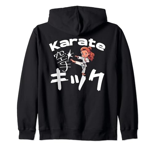 Kyokushin Kenpo Shotokan Karate für Erwachsene und Kinder, Karate Girl Kapuzenjacke Kyokushin Kenpo Shotokan Karate für Erwachsene und Kinder, Karate Girl Kapuzenjacke von Funny Karate Designs for ages toddler to adult