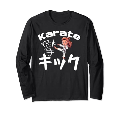 Kyokushin Kenpo Shotokan Karate für Erwachsene und Kinder, Karate Girl Langarmshirt Kyokushin Kenpo Shotokan Karate für Erwachsene und Kinder, Karate Girl Langarmshirt von Funny Karate Designs for ages toddler to adult