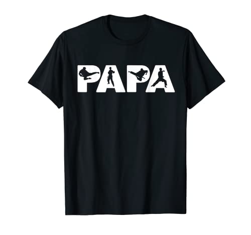 Herren Lustige Karate Papa Karate Papa Kampfsport T-Shirt von Funny Karate Papa For Daddy Tee
