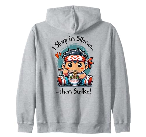 Lustiger Karate Ramen Boy, I Slurp in Silence Then Strike! Kapuzenjacke Lustiger Karate Ramen Boy, I Slurp in Silence Then Strike! Kapuzenjacke von Funny Karate Ramen Boy Collection