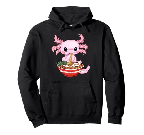 Kawaii Axolotl Essen Ramen Nudeln Anime Kinder Teenager Mädchen Pullover Hoodie Kawaii Axolotl Essen Ramen Nudeln Anime Kinder Teenager Mädchen Pullover Hoodie von Funny Kawaii Axolotl Eating Ramen Noodles Anime