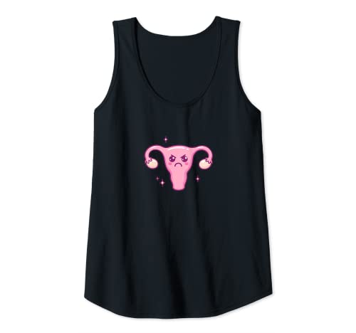 Damen Kawaii Uterus Angry Funny C-uterus feminist - feminismus. Tank Top von Funny Kawaii Uterus Pro Choice Women's Rights