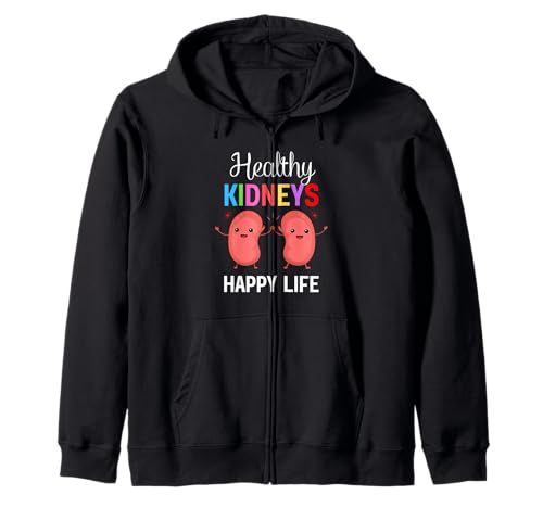 Gesunde Nieren Happy Lifes Nieren Wellness Bewusstsein Kinder Kapuzenjacke von Funny Kidney Health World Kidney Day For Women Men