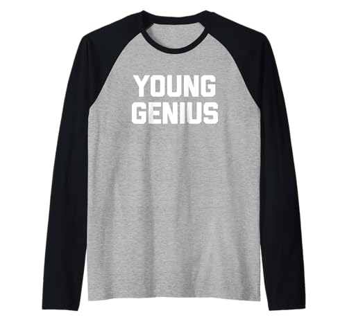 Young Genius Lustiges Kind Spruch Kinder Jungen Kleinkind Kinder Raglan von Funny Kids Sayings & Funny Kids Designs