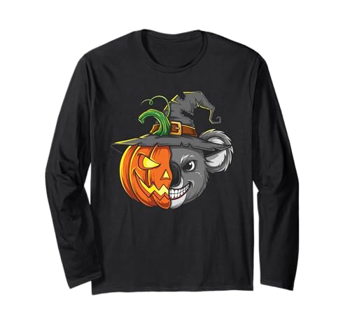 Koala Kürbis Jack O Laterne Halloween Kinder Herren Damen Langarmshirt Koala Kürbis Jack O Laterne Halloween Kinder Herren Damen Langarmshirt von Funny Koala Lovers Halloween Pumpkin Outfits
