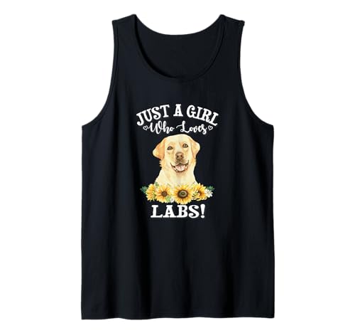 Sunflower Womens Just A Girl Who Loves Yellow Labs Mom Lover Tank Top Sunflower Womens Just A Girl Who Loves Yellow Labs Mom Lover Tank Top von Funny Labrador Retriever Gifts TShirts & Hoodies