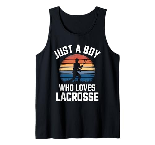Herren Nur EIN Junge, der Lacrosse-Stickspiel Lacrosse für Kinder liebt Tank Top Herren Nur EIN Junge, der Lacrosse-Stickspiel Lacrosse für Kinder liebt Tank Top von Funny Lacrosse Apparel for Men Women