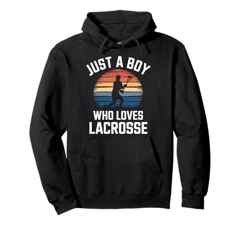 Nur EIN Junge, der Lacrosse-Stickspiel Lacrosse für Kinder liebt Pullover Hoodie Nur EIN Junge, der Lacrosse-Stickspiel Lacrosse für Kinder liebt Pullover Hoodie von Funny Lacrosse Apparel for Men Women