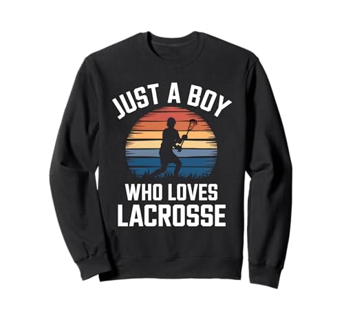 Nur EIN Junge, der Lacrosse-Stickspiel Lacrosse für Kinder liebt Sweatshirt Nur EIN Junge, der Lacrosse-Stickspiel Lacrosse für Kinder liebt Sweatshirt von Funny Lacrosse Apparel for Men Women