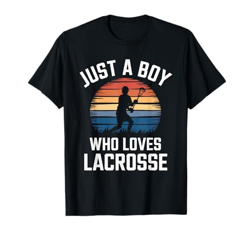 Nur EIN Junge, der Lacrosse-Stickspiel Lacrosse für Kinder liebt T-Shirt Nur EIN Junge, der Lacrosse-Stickspiel Lacrosse für Kinder liebt T-Shirt von Funny Lacrosse Apparel for Men Women