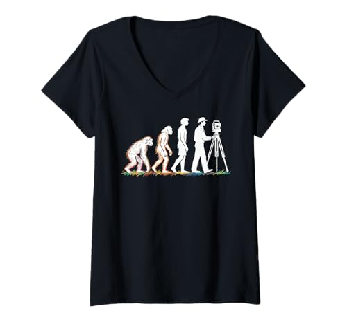 Damen Surveying Professional Surveyor Evolution T-Shirt mit V-Ausschnitt Damen Surveying Professional Surveyor Evolution T-Shirt mit V-Ausschnitt von Funny Land Surveyors and Engineers Outfits