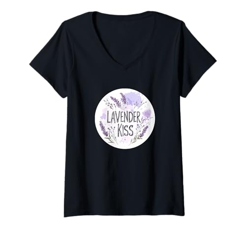 Damen Lavendel-Gärtner-Kostüm für Gänseblümchen und Lavendelliebhaber T-Shirt mit V-Ausschnitt Damen Lavendel-Gärtner-Kostüm für Gänseblümchen und Lavendelliebhaber T-Shirt mit V-Ausschnitt von Funny Lavender