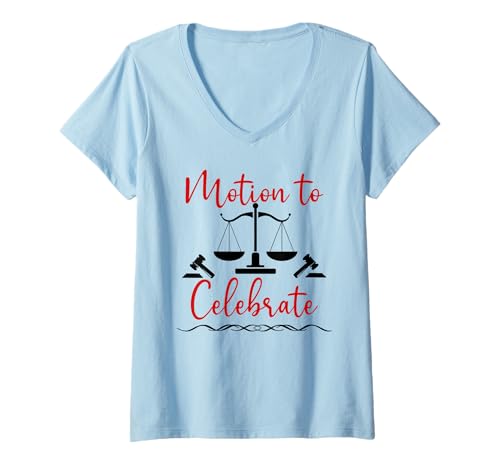 Damen Motion to Celebrate Lawyer Graduation Funny Future Attorney T-Shirt mit V-Ausschnitt Damen Motion to Celebrate Lawyer Graduation Funny Future Attorney T-Shirt mit V-Ausschnitt von Funny Lawyer Shirts,Law School Motion to Celebrate