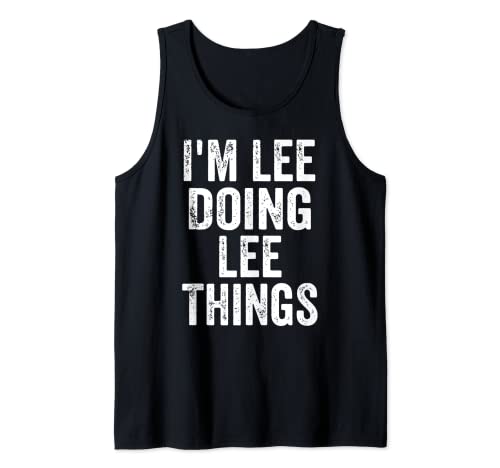 Herren I'm Lee Doing Lee Things Shirt Lustig Personalisiert Vorname Tank Top Herren I'm Lee Doing Lee Things Shirt Lustig Personalisiert Vorname Tank Top von Funny Lee Doing Lee Things Shirts
