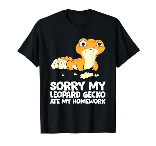 Entschuldigung Mein Leopard Gecko hat meine Hausaufgaben gegessen Kinder Schule Gecko T-Shirt Entschuldigung Mein Leopard Gecko hat meine Hausaufgaben gegessen Kinder Schule Gecko T-Shirt von Funny Leopard Gecko Gifts